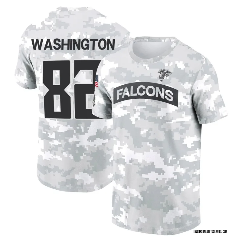 Youth Casey Washington Atlanta Falcons Camo Arctic 2024 Salute to Service Performance T-Shirt