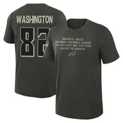 Youth Casey Washington Atlanta Falcons Green Dark/ 2025 Salute to Service Sideline Slub T-Shirt