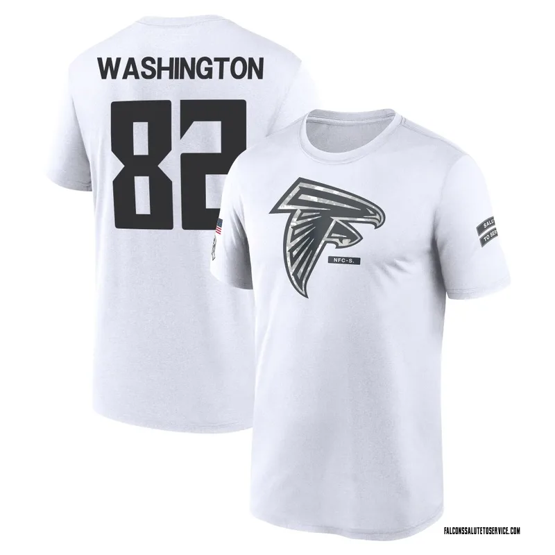 Youth Casey Washington Atlanta Falcons Legend White 2024 Salute to Service Performance T-Shirt