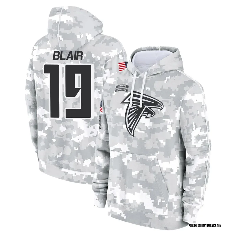 Youth Chris Blair Atlanta Falcons Camo Arctic 2024 Salute to Service Club Fleece Pullover Hoodie