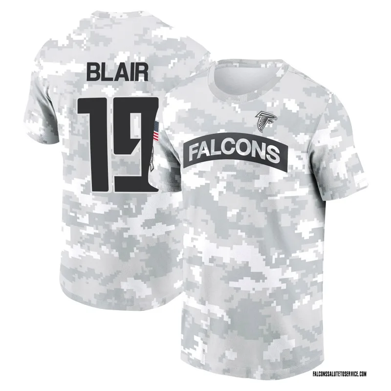 Youth Chris Blair Atlanta Falcons Camo Arctic 2024 Salute to Service Performance T-Shirt