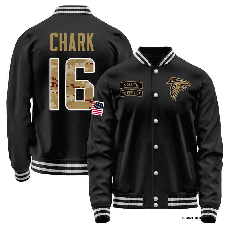 Youth DJ Chark Atlanta Falcons Black Salute to Service Sideline Performance Jacket