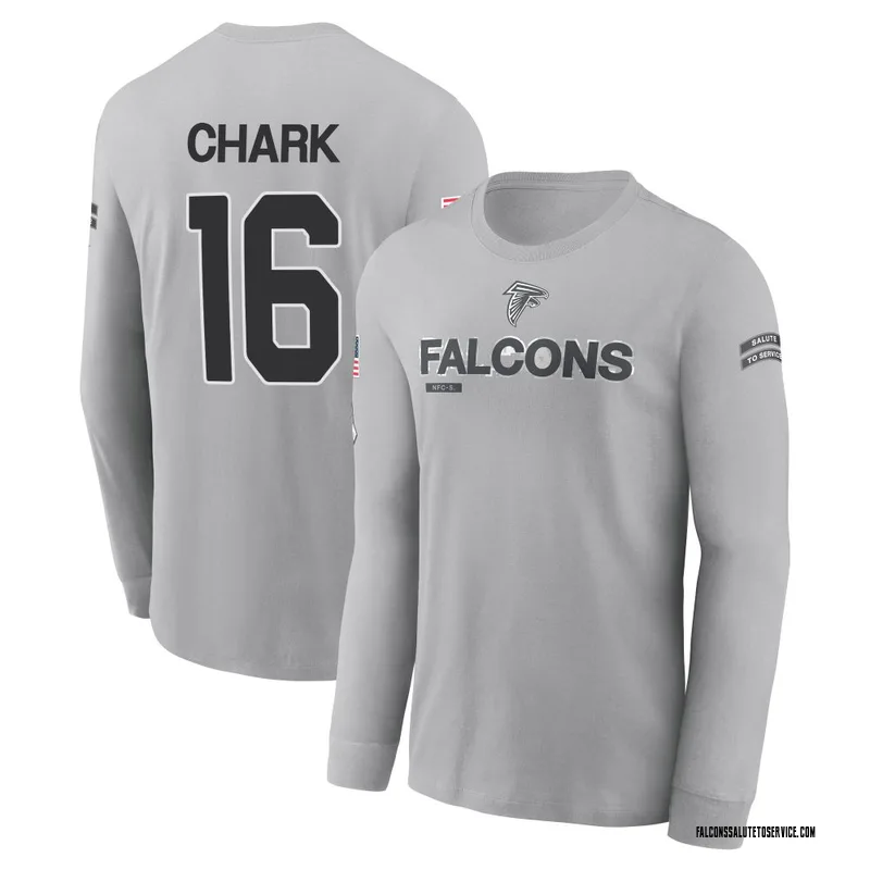 Youth DJ Chark Atlanta Falcons Gray 2024 Salute to Service Long Sleeve T-Shirt