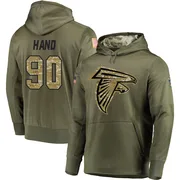 Youth Da'Shawn Hand Atlanta Falcons Olive Salute to Service Pullover Hoodie