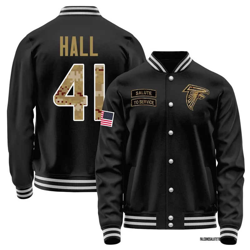 Youth Darren Hall Atlanta Falcons Black Salute to Service Sideline Performance Jacket
