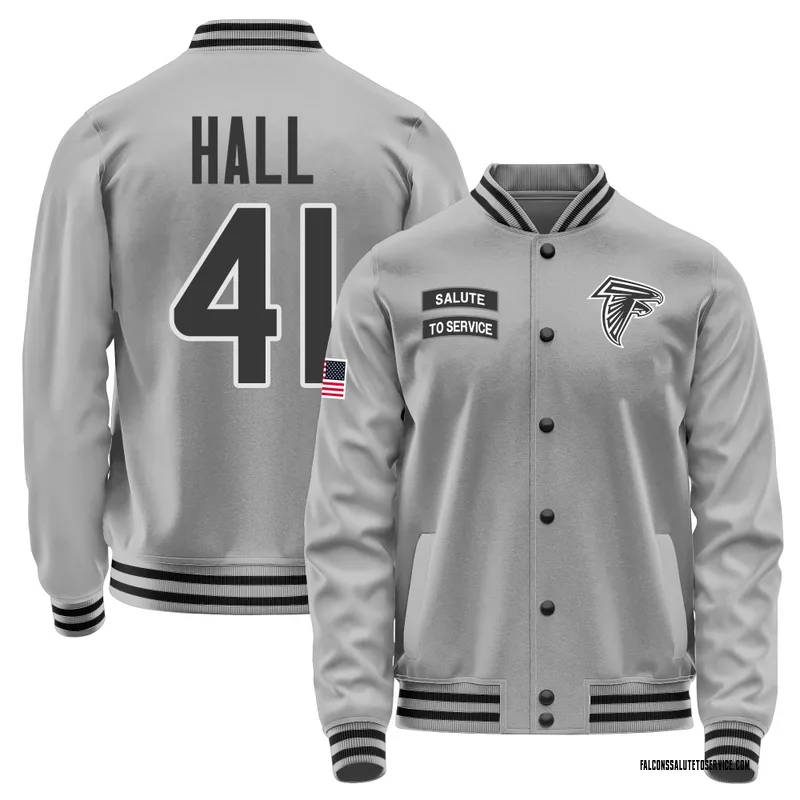 Youth Darren Hall Atlanta Falcons Gray Salute to Service Performance Jacket