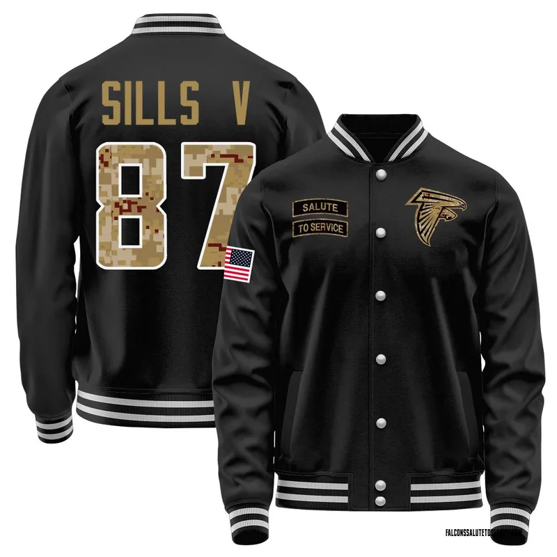 Youth David Sills V Atlanta Falcons Black Salute to Service Sideline Performance Jacket