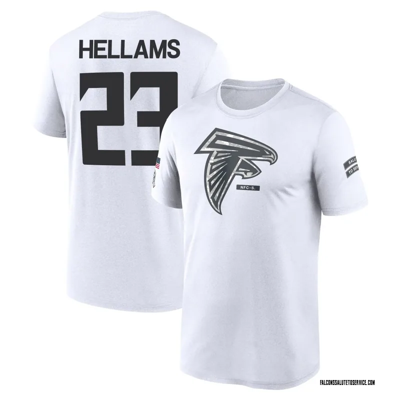 Youth DeMarcco Hellams Atlanta Falcons Legend White 2024 Salute to Service Performance T-Shirt