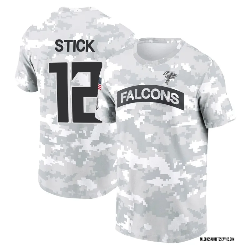 Youth Easton Stick Atlanta Falcons Camo Arctic 2024 Salute to Service Performance T-Shirt