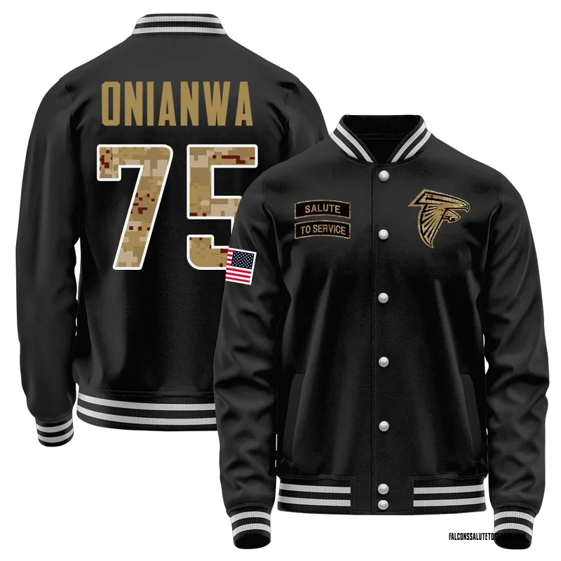 Youth Ethan Onianwa Atlanta Falcons Black Salute to Service Sideline Performance Jacket