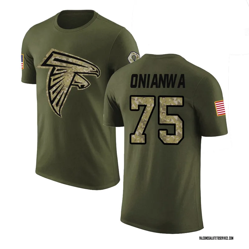 Youth Ethan Onianwa Atlanta Falcons Legend Olive Salute to Service T-Shirt