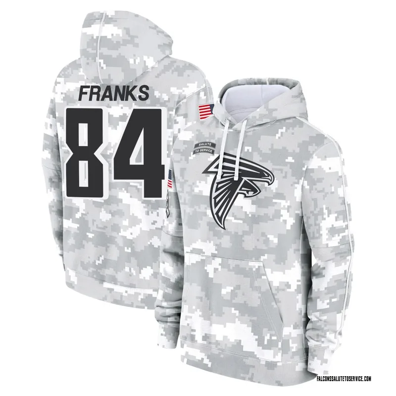 Youth Feleipe Franks Atlanta Falcons Camo Arctic 2024 Salute to Service Club Fleece Pullover Hoodie