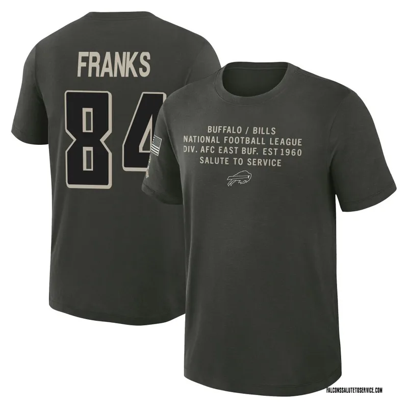 Youth Feleipe Franks Atlanta Falcons Green Dark/ 2025 Salute to Service Sideline Slub T-Shirt