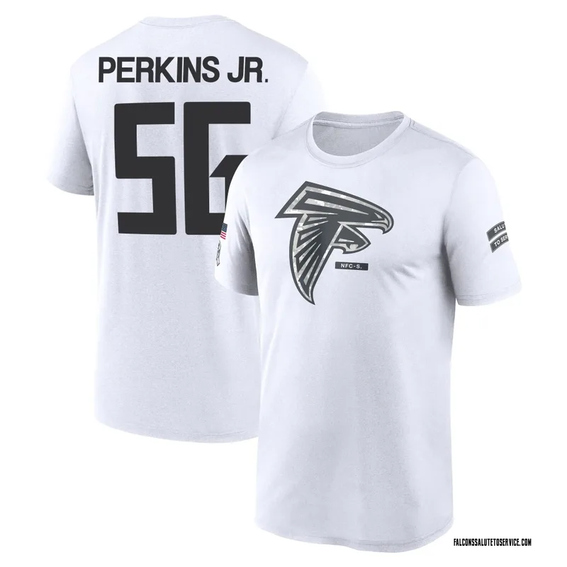 Youth Harold Perkins Jr. Atlanta Falcons Legend White 2024 Salute to Service Performance T-Shirt