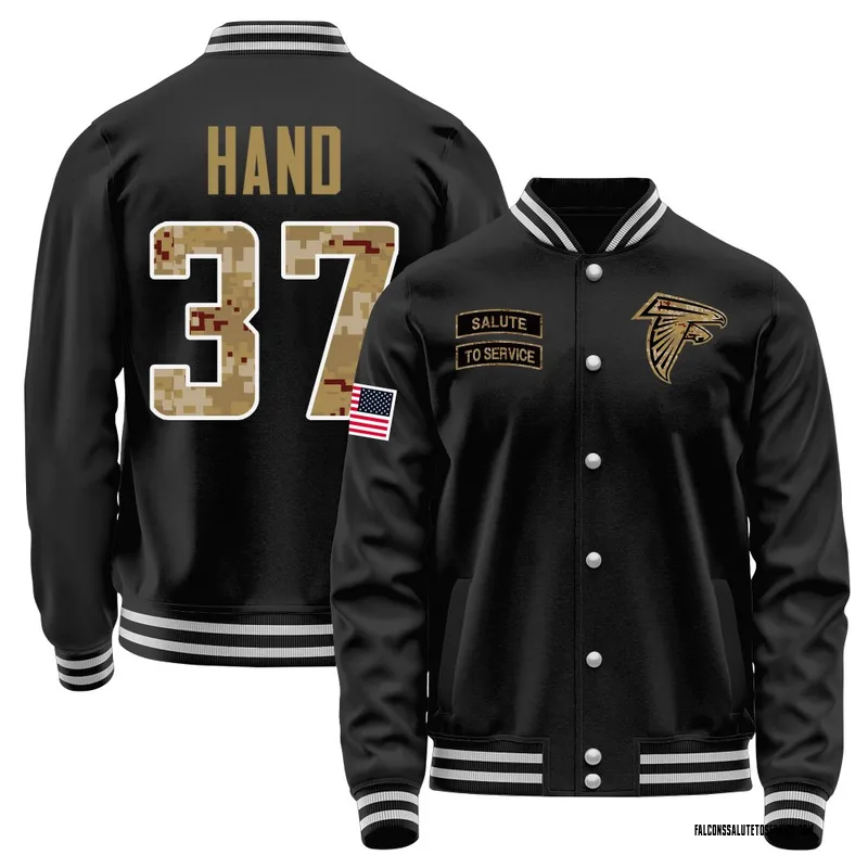 Youth Harrison Hand Atlanta Falcons Black Salute to Service Sideline Performance Jacket