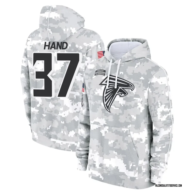 Youth Harrison Hand Atlanta Falcons Camo Arctic 2024 Salute to Service Club Fleece Pullover Hoodie