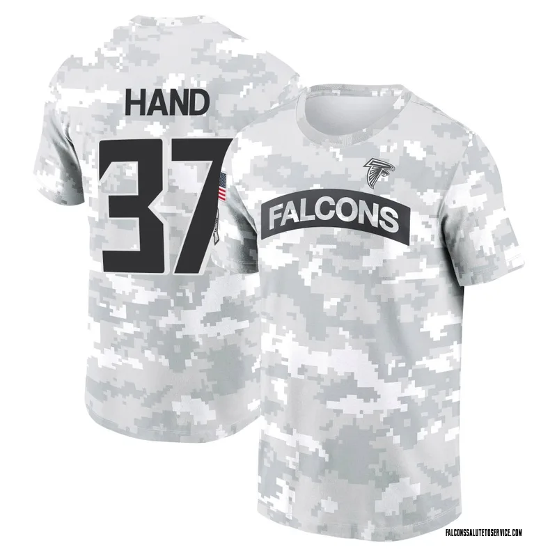 Youth Harrison Hand Atlanta Falcons Camo Arctic 2024 Salute to Service Performance T-Shirt