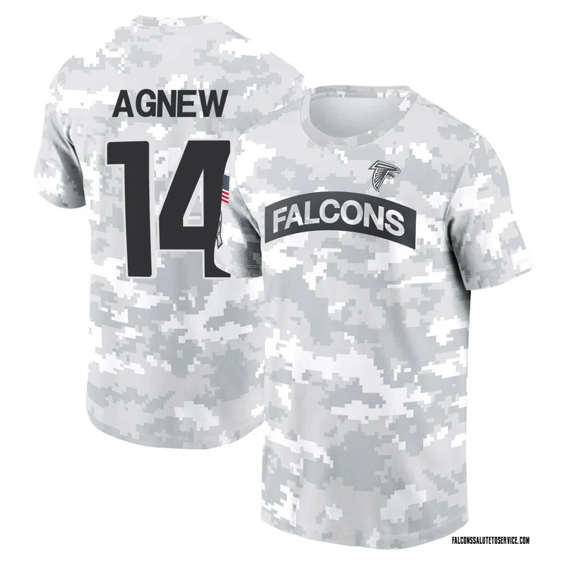 Youth Jamal Agnew Atlanta Falcons Camo Arctic 2024 Salute to Service Performance T-Shirt