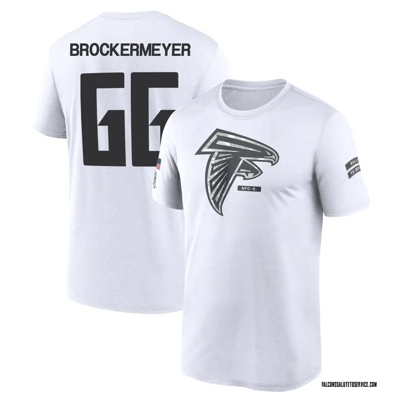 Youth James Brockermeyer Atlanta Falcons Legend White 2024 Salute to Service Performance T-Shirt