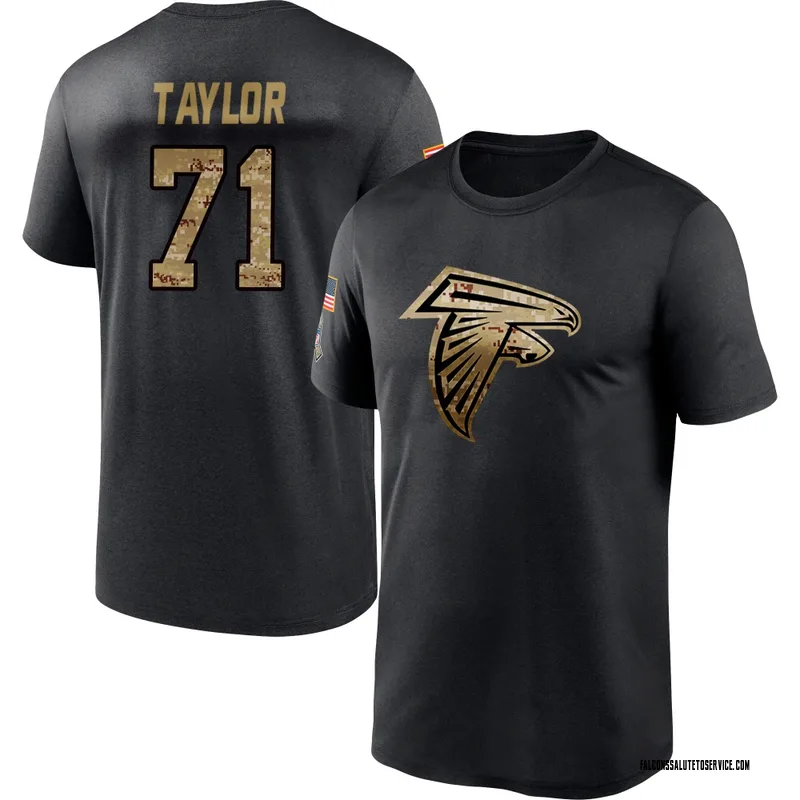 Youth Jawaan Taylor Atlanta Falcons Black 2020 Salute To Service Performance T-Shirt