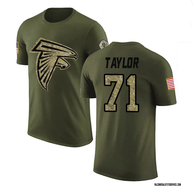 Youth Jawaan Taylor Atlanta Falcons Legend Olive Salute to Service T-Shirt
