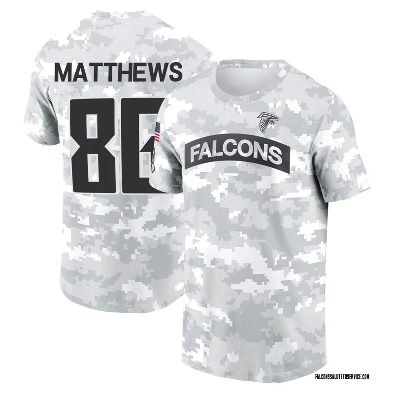 Youth Jesse Matthews Atlanta Falcons Camo Arctic 2024 Salute to Service Performance T-Shirt