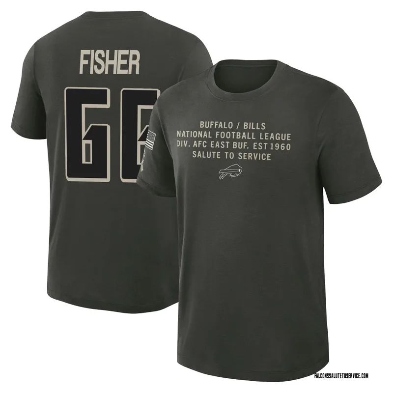 Youth Joey Fisher Atlanta Falcons Green Dark/ 2025 Salute to Service Sideline Slub T-Shirt