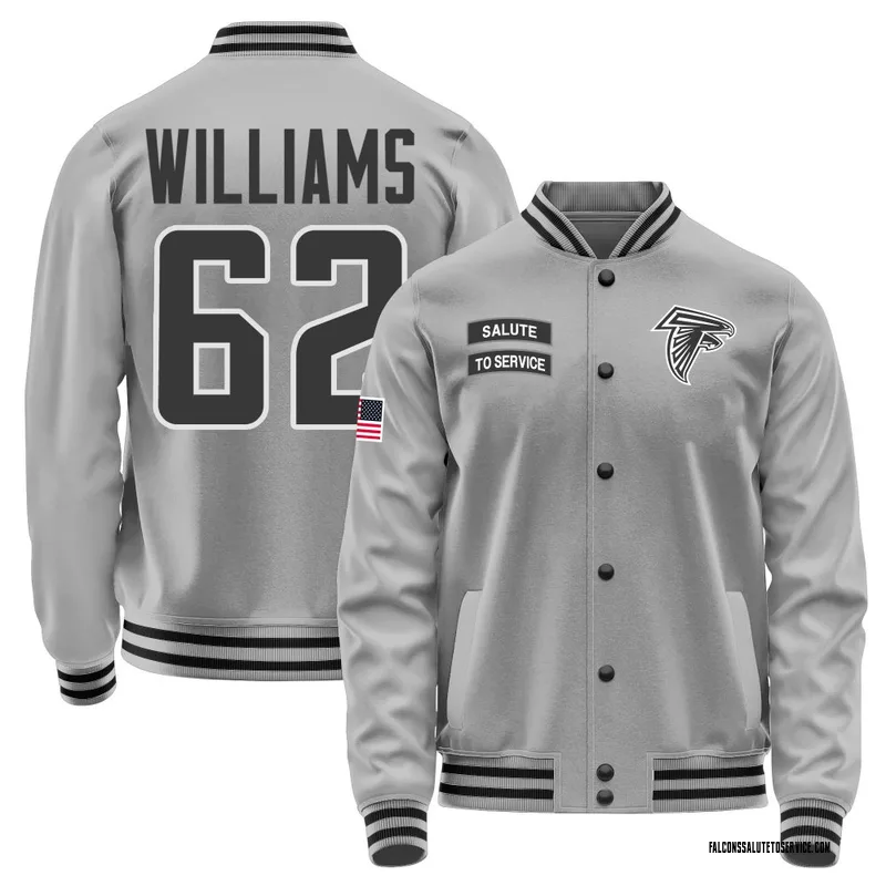 Youth Jordan Williams Atlanta Falcons Gray Salute to Service Performance Jacket