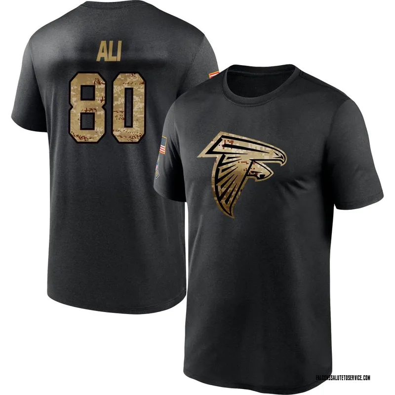 Youth Josh Ali Atlanta Falcons Black 2020 Salute To Service Performance T-Shirt