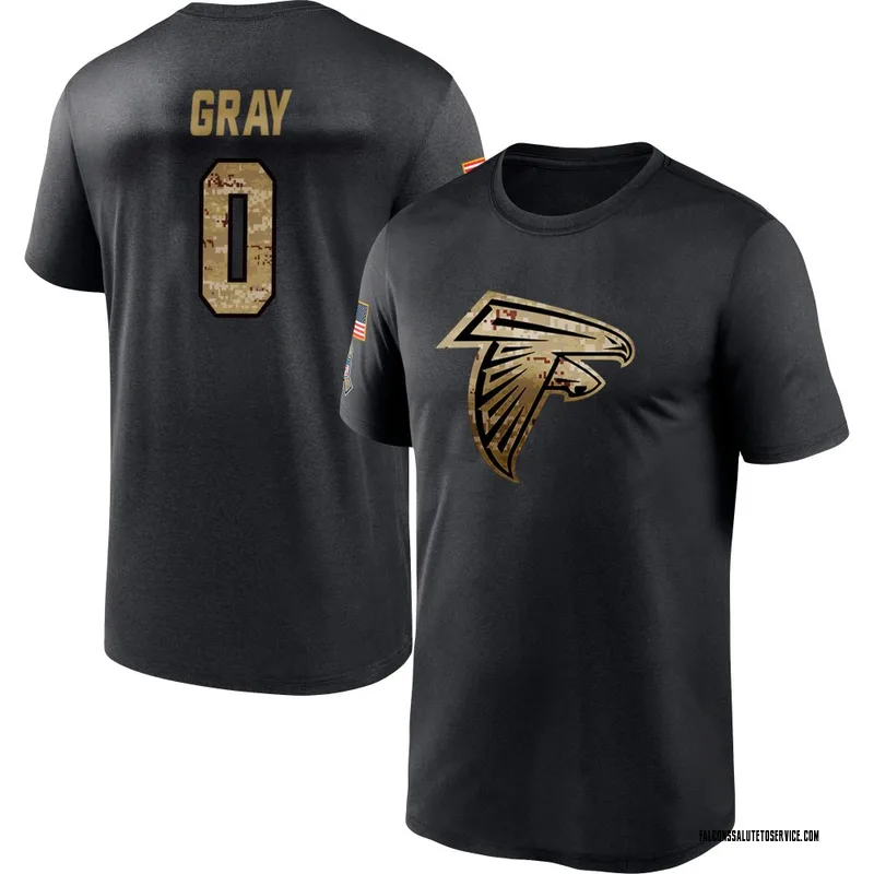 Youth Joshua Gray Atlanta Falcons Black 2020 Salute To Service Performance T-Shirt