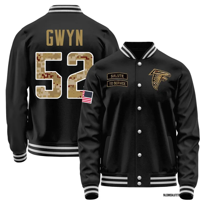 Youth Jovaughn Gwyn Atlanta Falcons Black Salute to Service Sideline Performance Jacket