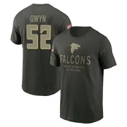 Youth Jovaughn Gwyn Atlanta Falcons Green Forest/ 2025 Salute to Service Sideline Primary Edge T-Shirt