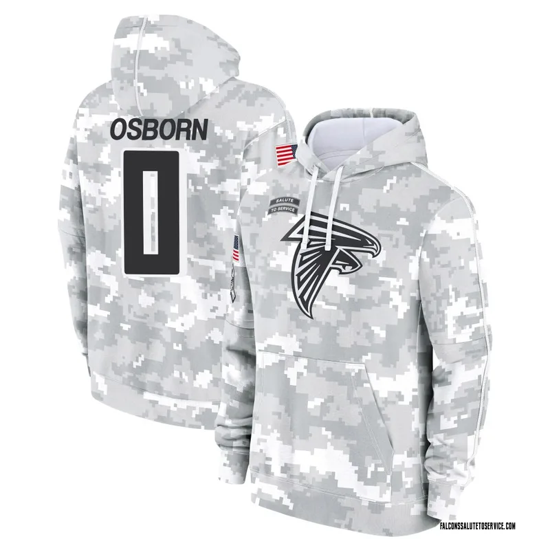 Youth K.J. Osborn Atlanta Falcons Camo Arctic 2024 Salute to Service Club Fleece Pullover Hoodie