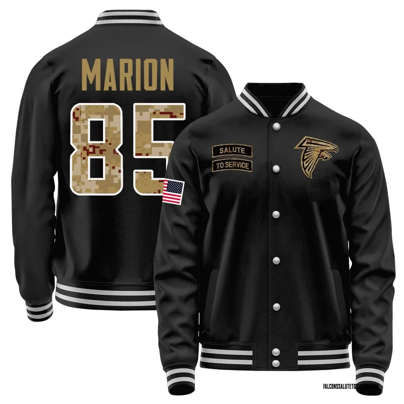Youth Keelan Marion Atlanta Falcons Black Salute to Service Sideline Performance Jacket