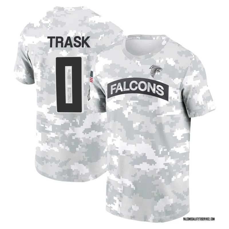 Youth Kyle Trask Atlanta Falcons Camo Arctic 2024 Salute to Service Performance T-Shirt