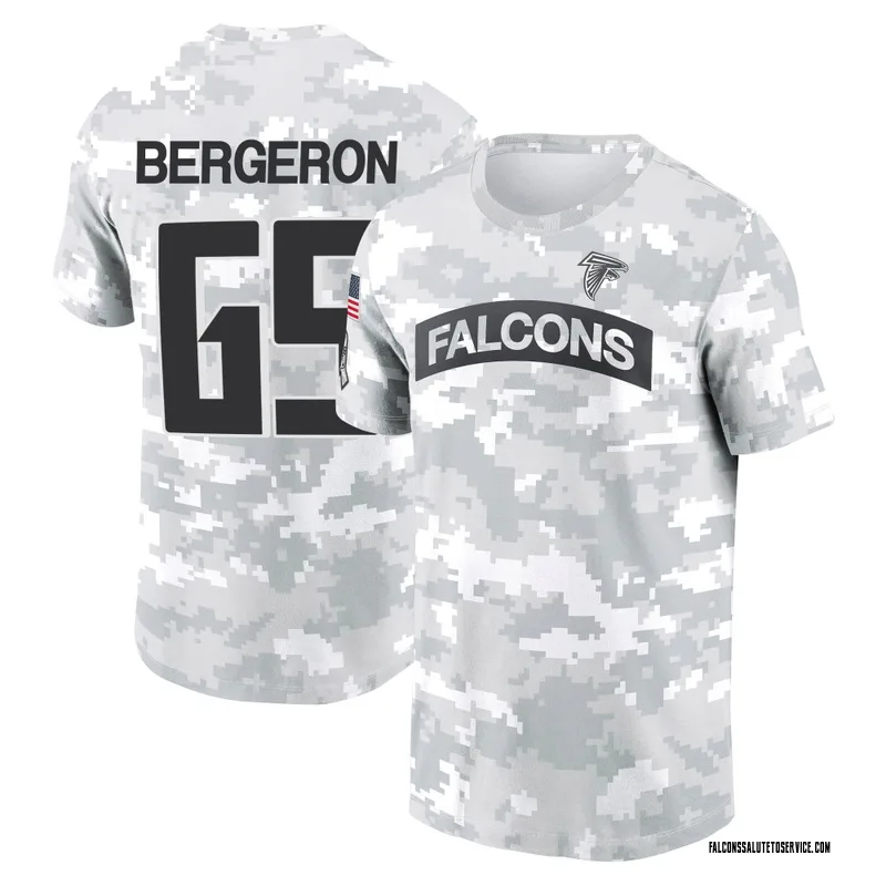 Youth Matthew Bergeron Atlanta Falcons Camo Arctic 2024 Salute to Service Performance T-Shirt