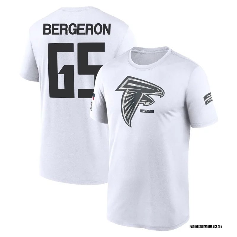 Youth Matthew Bergeron Atlanta Falcons Legend White 2024 Salute to Service Performance T-Shirt