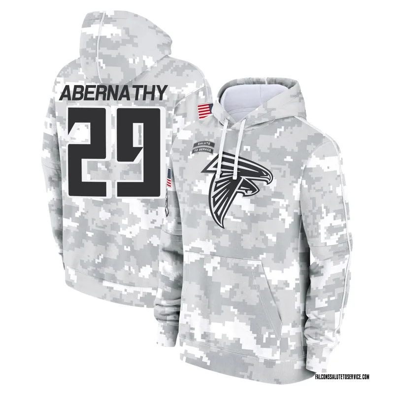 Youth Micah Abernathy Atlanta Falcons Camo Arctic 2024 Salute to Service Club Fleece Pullover Hoodie