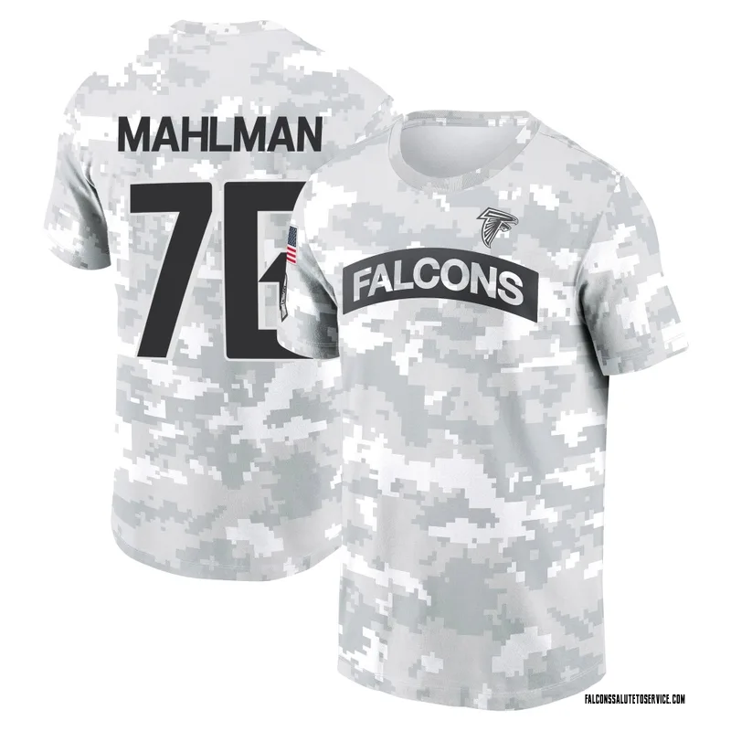 Youth Riley Mahlman Atlanta Falcons Camo Arctic 2024 Salute to Service Performance T-Shirt