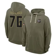 Youth Riley Mahlman Atlanta Falcons Olive 2025 Salute to Service Hoodie