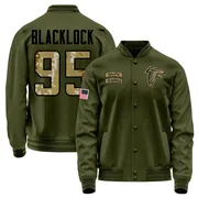 Youth Ross Blacklock Atlanta Falcons Olive Salute to Service Sideline Performance Jacket