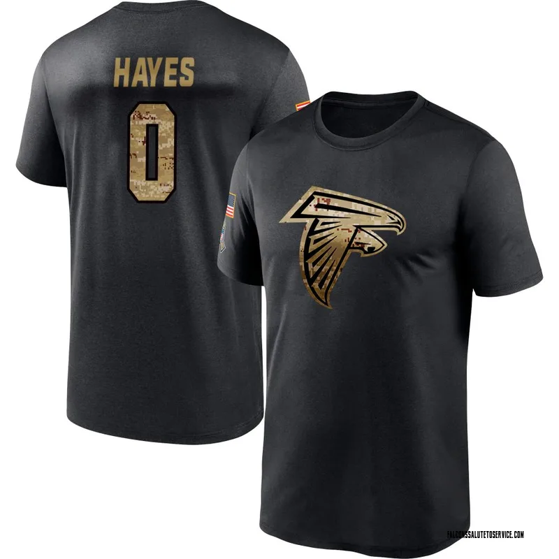 Youth Ryan Hayes Atlanta Falcons Black 2020 Salute To Service Performance T-Shirt