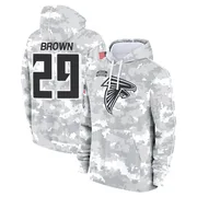 Youth Sydney Brown Atlanta Falcons Camo Arctic 2024 Salute to Service Club Fleece Pullover Hoodie