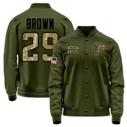 Youth Sydney Brown Atlanta Falcons Olive Salute to Service Sideline Performance Jacket