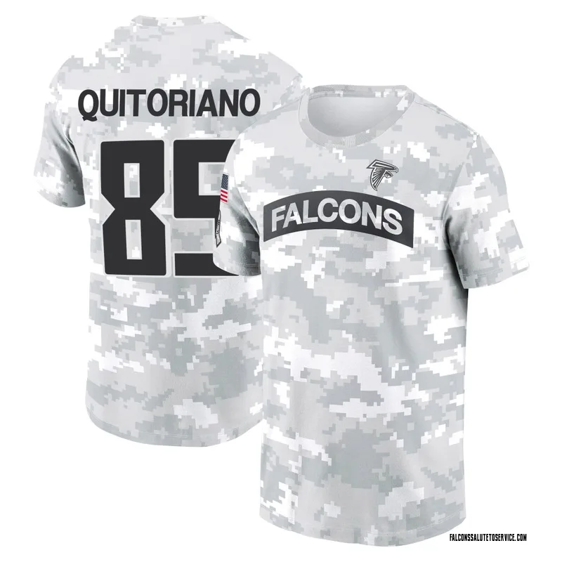 Youth Teagan Quitoriano Atlanta Falcons Camo Arctic 2024 Salute to Service Performance T-Shirt