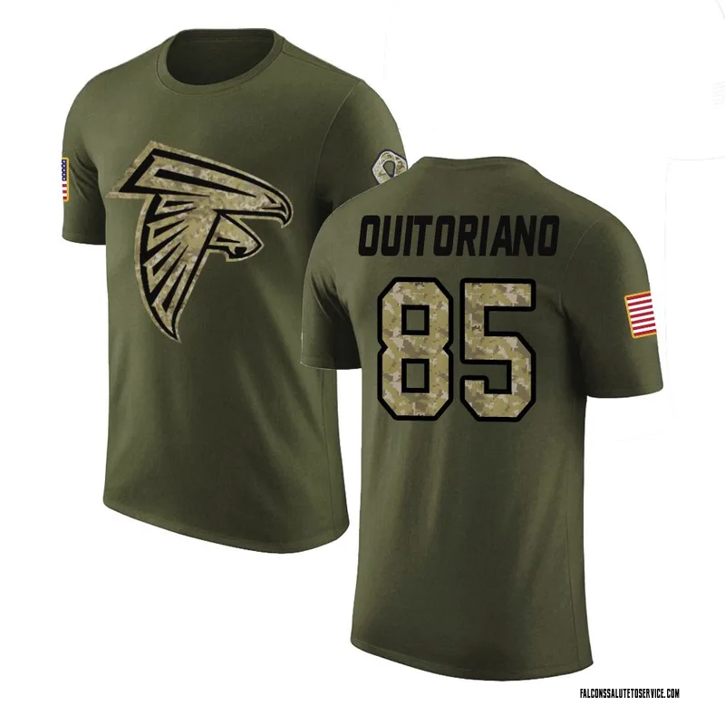 Youth Teagan Quitoriano Atlanta Falcons Legend Olive Salute to Service T-Shirt