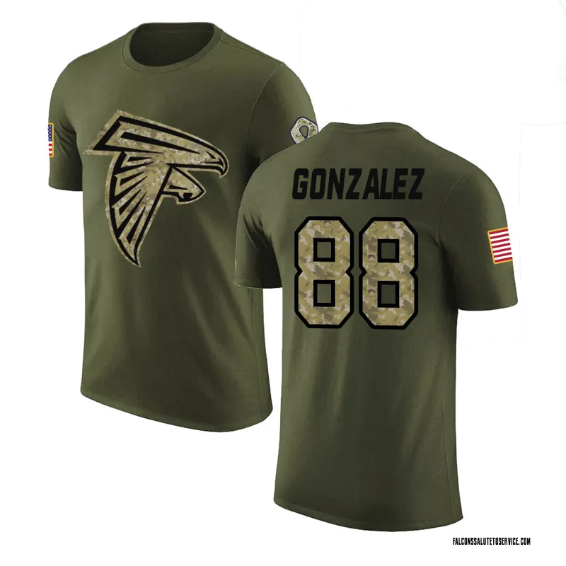Youth Tony Gonzalez Atlanta Falcons Legend Olive Salute to Service T-Shirt
