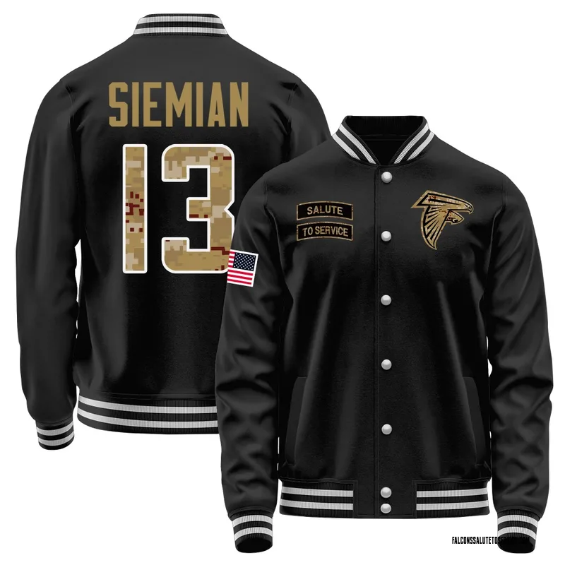Youth Trevor Siemian Atlanta Falcons Black Salute to Service Sideline Performance Jacket