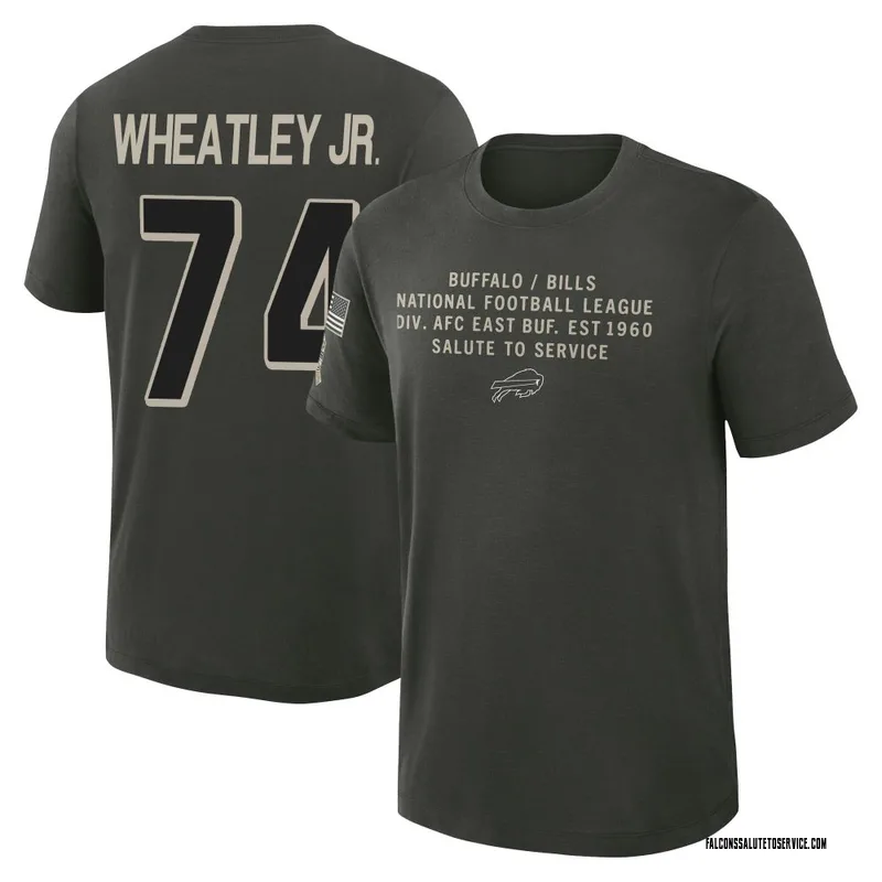 Youth Tyrone Wheatley Jr. Atlanta Falcons Green Dark/ 2025 Salute to Service Sideline Slub T-Shirt