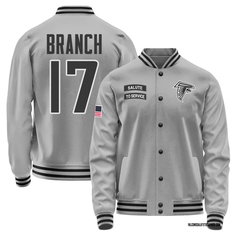 Youth Zachariah Branch Atlanta Falcons Gray Salute to Service Performance Jacket